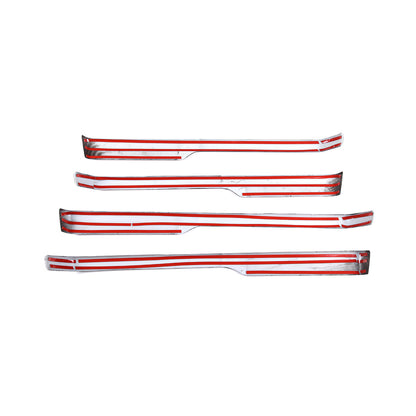 ABS Carbon Fiber Inner Door Panel Trim For Toyota Tundra Crew Cab 2014-2020 2