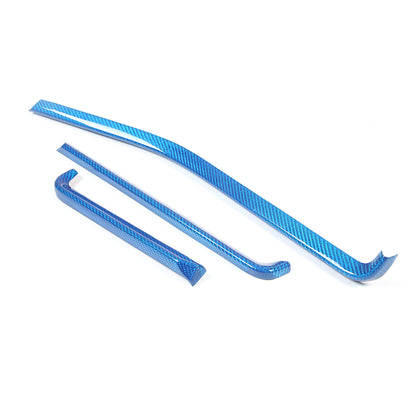 Blue Real Carbon Fiber Full Interior Set Decor Trim Kit for Corvette C8 20-25 - Variants 6-10 69