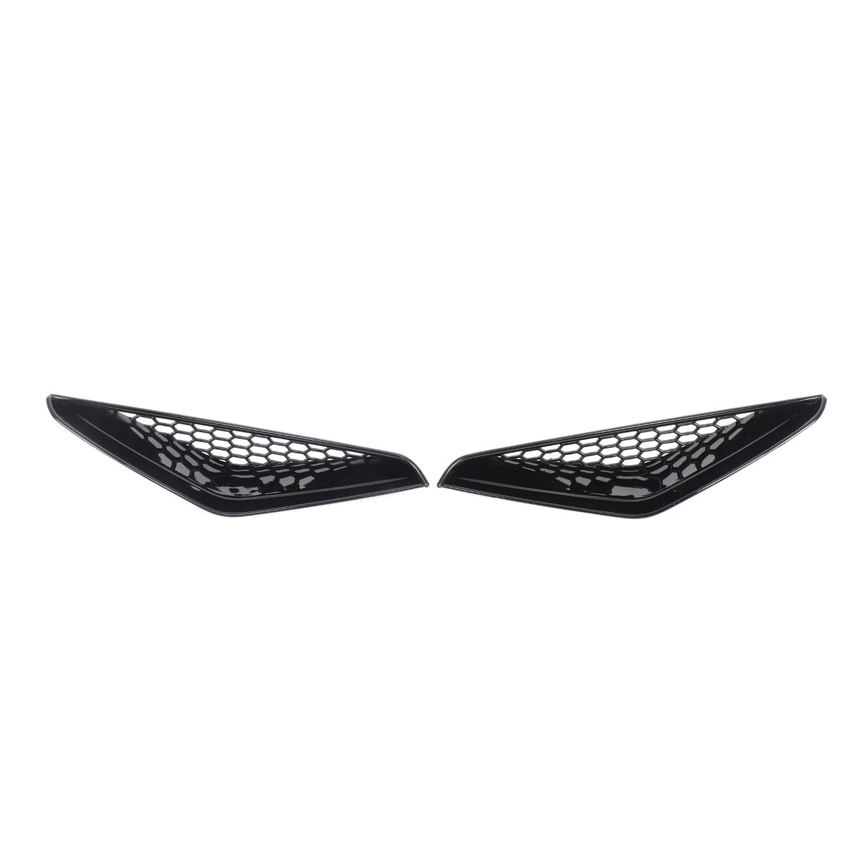 Glossy Piano Black Front Bumper Side Air Vent Grille Trim For BMW iX i20 2022-24 11
