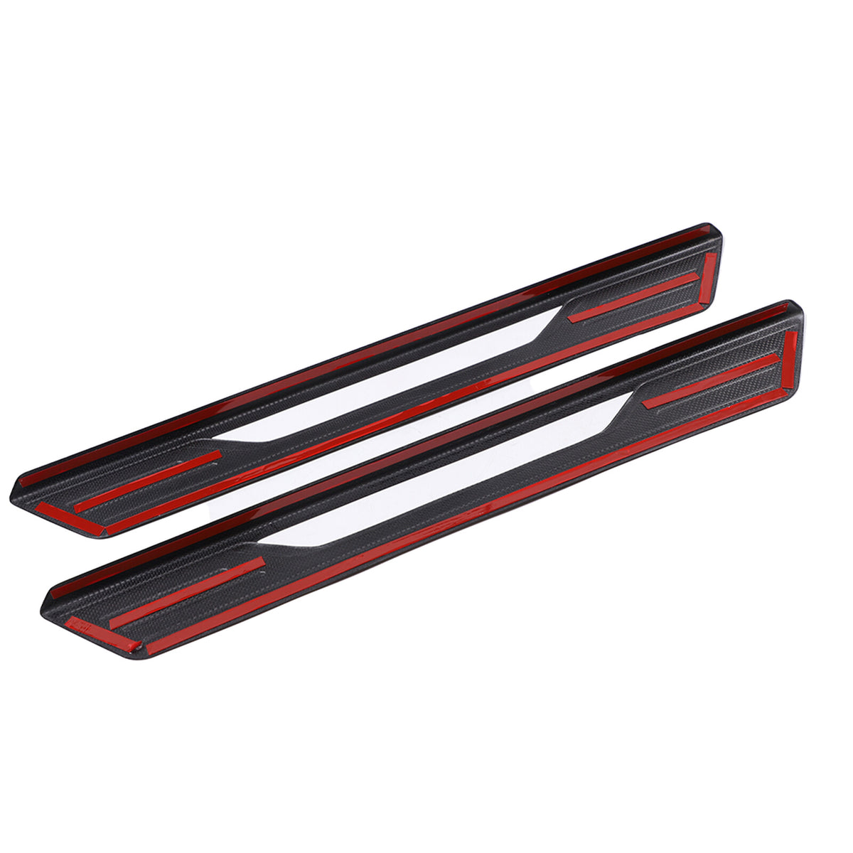 Matte Real Carbon Fiber Scuff Plate Door Sill Cover Protector For Corvette C8 12