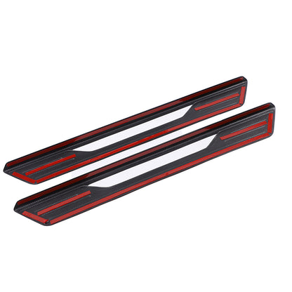 Matte Real Carbon Fiber Scuff Plate Door Sill Cover Protector For Corvette C8 12