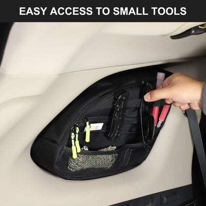 Rear Trunk Left Side Storage Bag Pocket Organizer For Mitsubishi Outlander 16-20 17