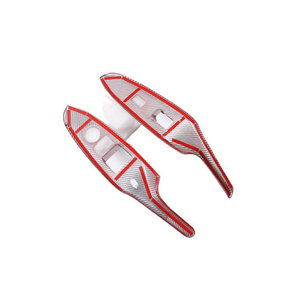 Red Real Carbon Fiber Window Lift Switch Button Trim For Mazda MX-5 Miata 16-23 15
