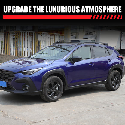 Exterior Rear Quarter Door Window Pillar Trim Kit For Subaru Crosstrek 2024+ 7