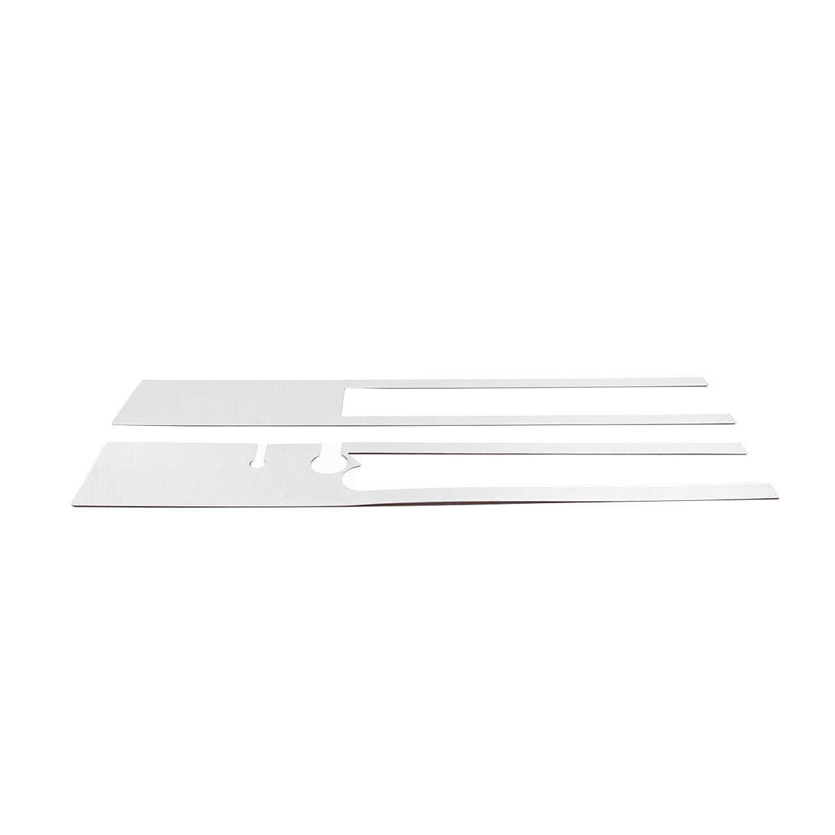 Silver Steel Rear Bumper Decorative Panel Trim Cover For Hummer H2 2003-2009 3