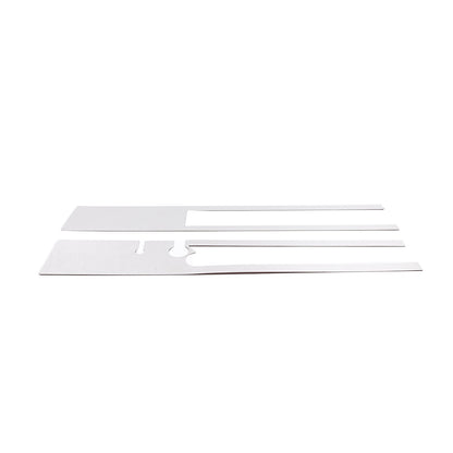 Silver Steel Rear Bumper Decorative Panel Trim Cover For Hummer H2 2003-2009 3