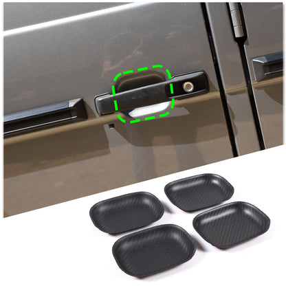 Matte Carbon Fiber Exterior Door Bowl Trim Cover For Mercedes G Class 2004-2018 15