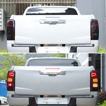 ABS Transparent Smoked Black Gray Tail Light Cover For Mitsubishi L200 2019+ 18