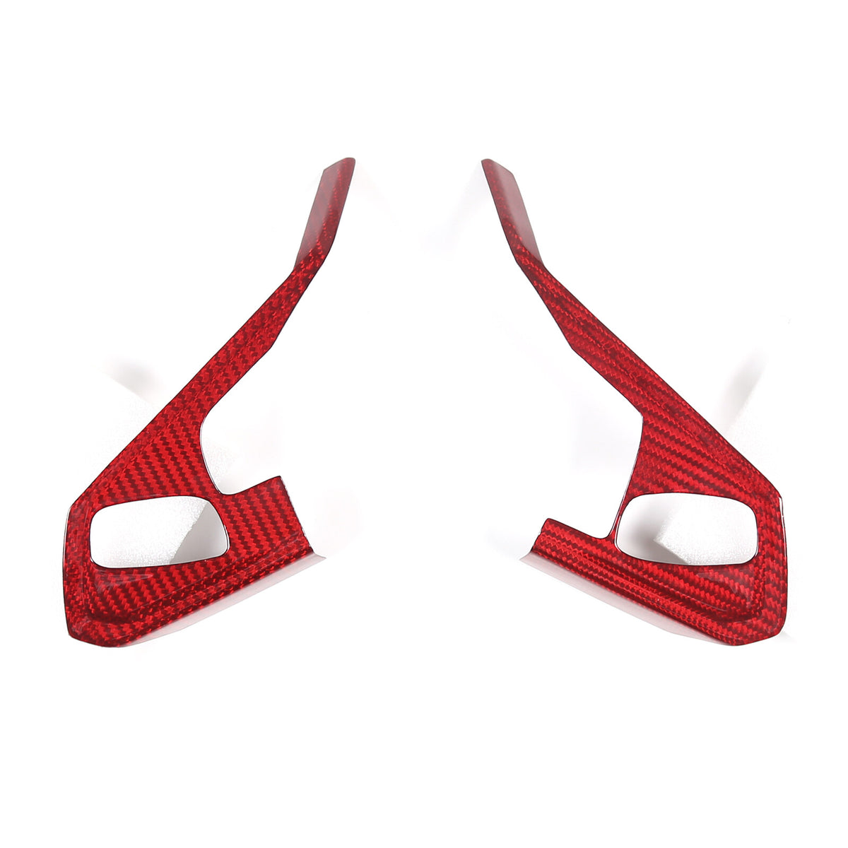 Real Carbon Fiber Steering Wheel Button Trim Cover For Corvette C8 2020-2026 - Variants 1-5 20