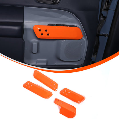 Orange ABS Interior Door Handle Panel Trim For Ford Maverick 2022+ 16
