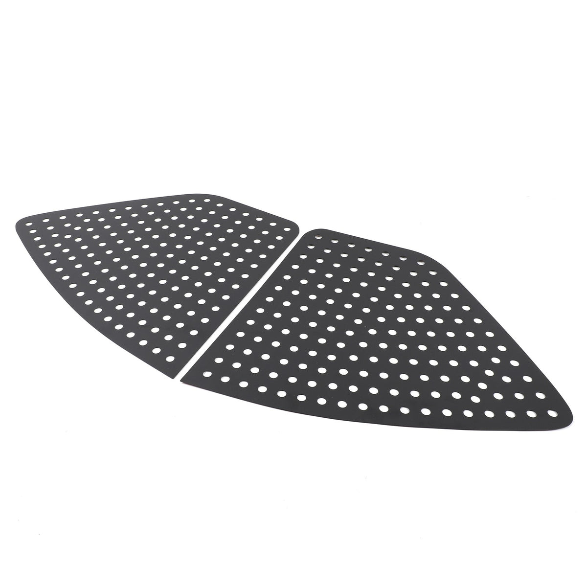 Black Aluminum Rear Triangular Window Honeycomb Panel Trim For Lexus LX J300 22+ 9