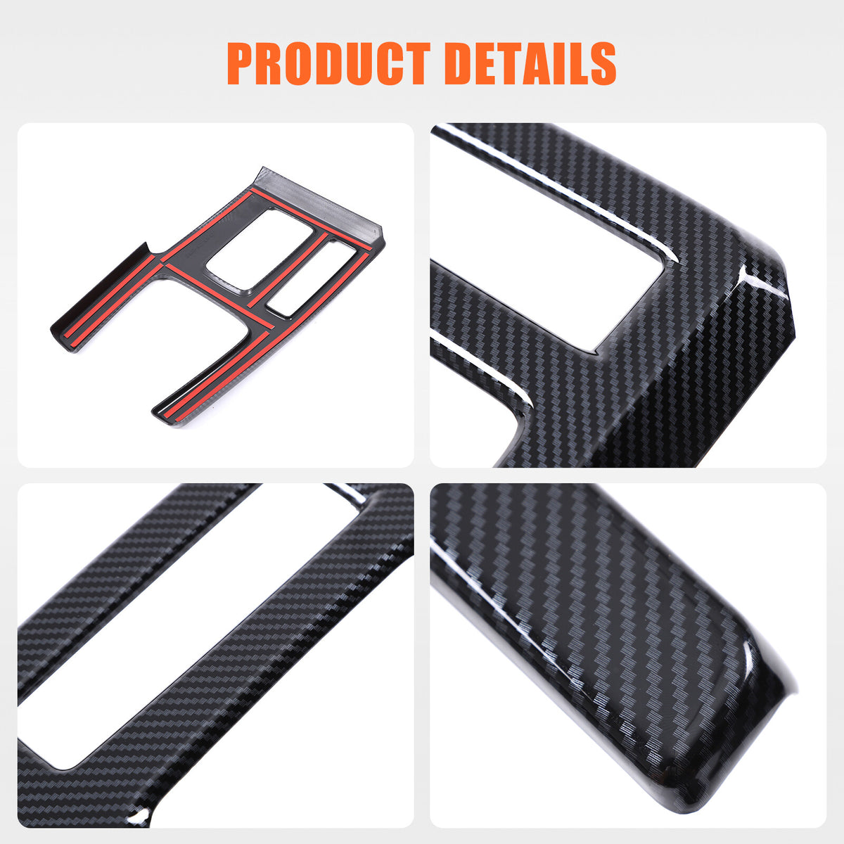 ABS Carbon Fiber Center Console Gear Shift Frame For Acura Integra 2023-2024 3
