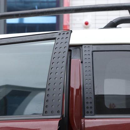 Black Aluminum Alloy Window Center Pillar Trim Panel For Toyota FJ Cruiser 07-21 24