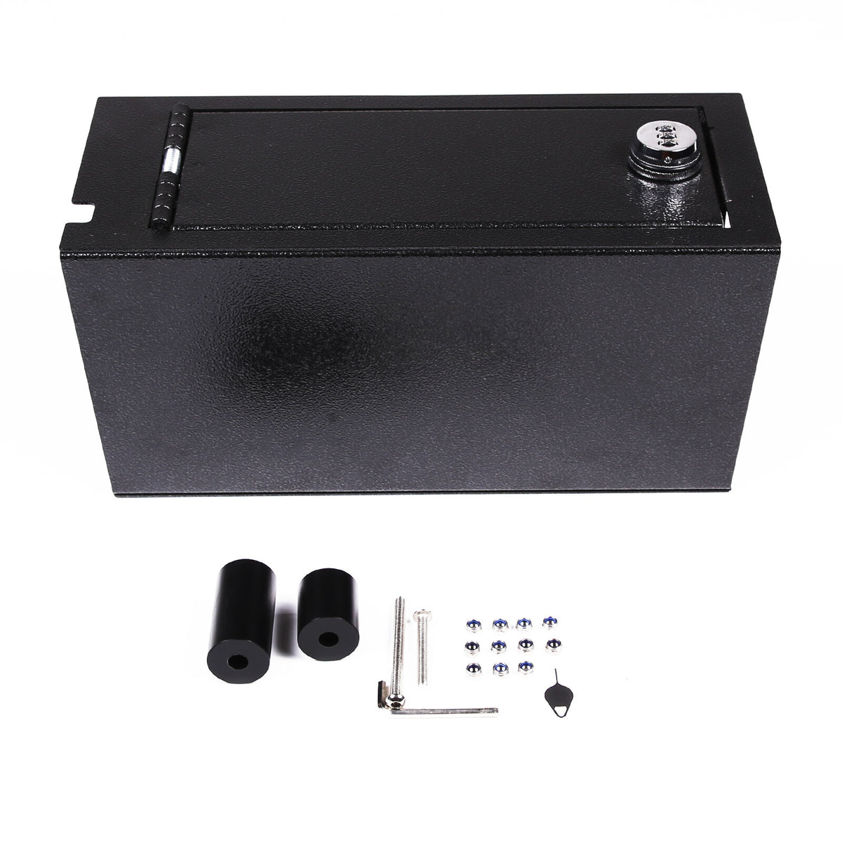 For Toyota Tundra 2014-21 Center Console Small Safe GUN Storage Lock Box W/ TRAY 7