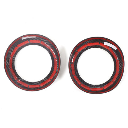 Real Carbon Fiber Center Side Air Vent Outlet Ring Trim For Alfa Romeo Tonale 6