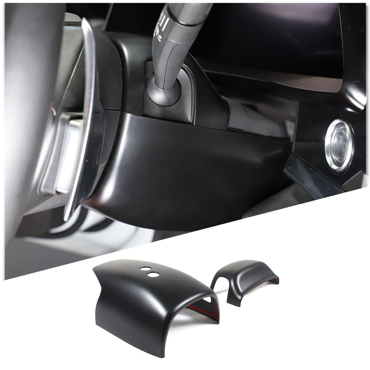 Matte Black ABS Full Interior Set Cover Trim Kit For Corvette C8 2020-25 - Styles 21-25 7