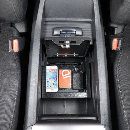 Center Console Safe Storage Box with Keys & Tray for Honda Pilot 2015-22 US 17