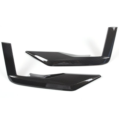 ABS Carbon Fiber Front & Rear Bumper Corner Trim Set For Cadillac Escalade 21-23 17