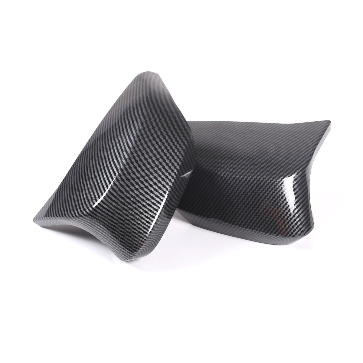 M Style Carbon Fiber Style Side Mirror Cover Caps Overlay For 20-26 Corvette C8 10