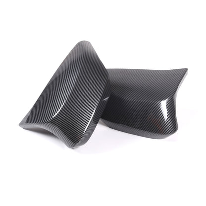 M Style Carbon Fiber Style Side Mirror Cover Caps Overlay For 20-26 Corvette C8 10