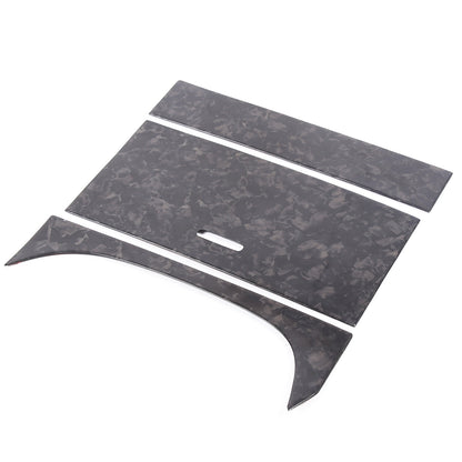 Forged Carbon Fiber Center Cup Holder Panel Trim For Jaguar F-TYPE 2013-2024 14