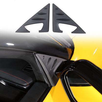 Matte Real Carbon fiber Window A Pillar Triangle Cover Trim for Lotus EMIRA 21+ 5