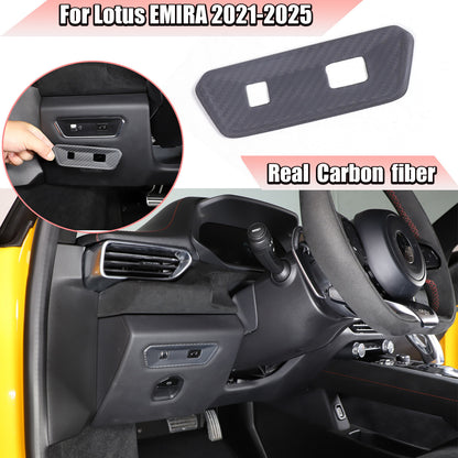 Matte Real Carbon Rear Door Tailgate Switch Cover Trim For Lotus EMIRA 2021-2025 1