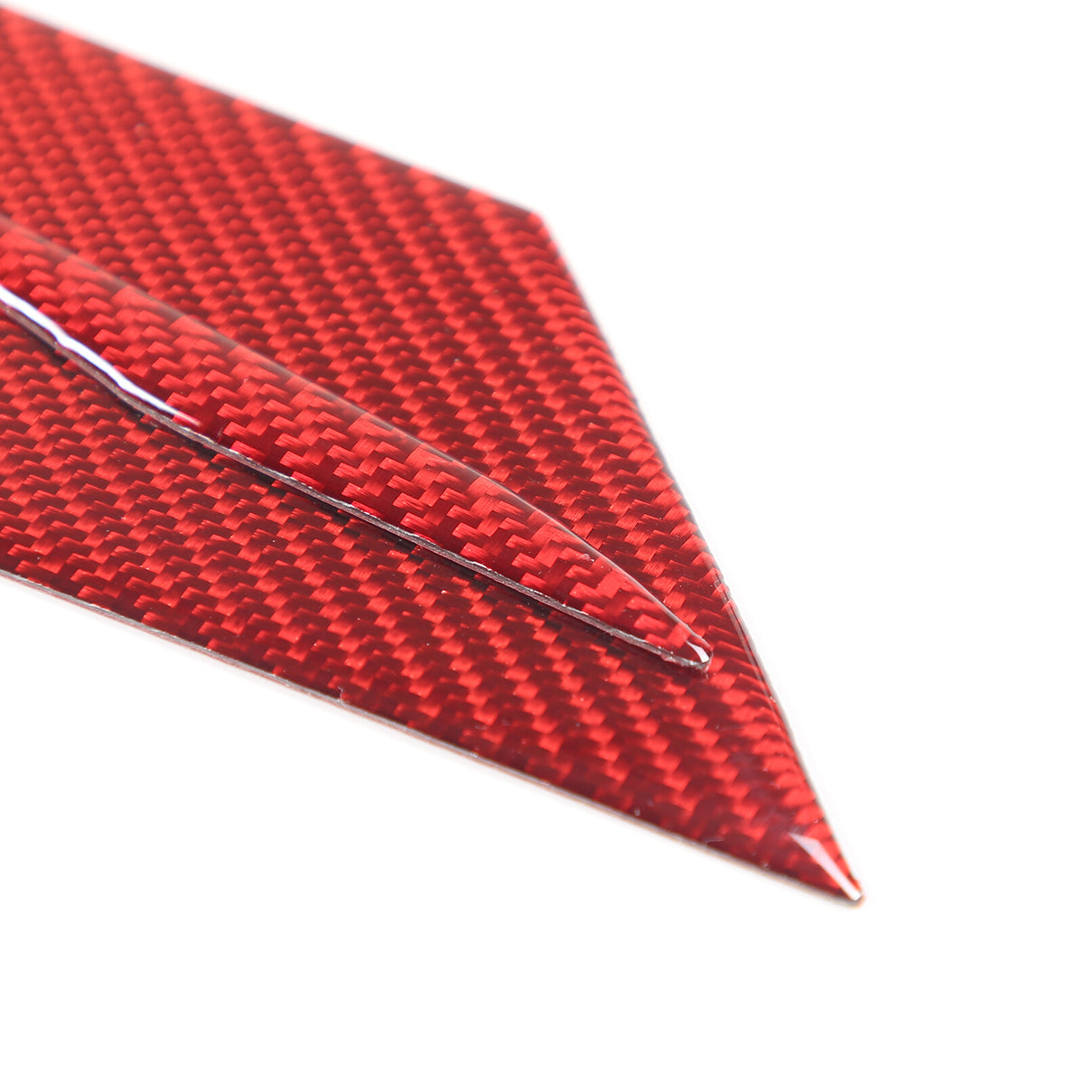 For Jaguar F-TYPE 2013-2022 Door Bottom anti-Kick Panel Trim Red Carbon Fiber 11