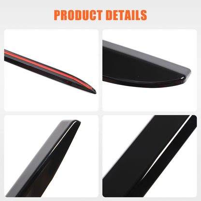 Glossy Black Front Grille Upper Engine Hood Trim For Toyota Land Cruiser LC250 15