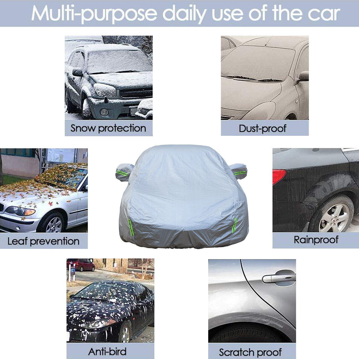 Sunscreen Snow Dust Rain Decoration Cover Car Cover For 14-19 Corvette C7 US 3
