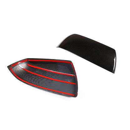 Carbon ABS Door Handle Rearview Side Mirror Cover Trim For Toyota Tundra 2007-21 12