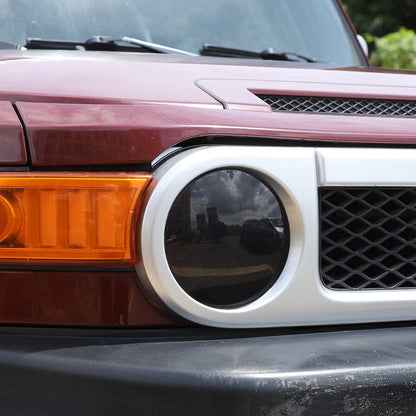 Black Smoked Front Left + Right Headlight Lens Cover For Toyota FJ Cruiser 07-21 6