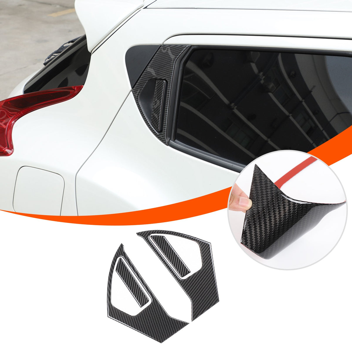 Soft Carbon Fiber Interior Center Console trim Sticker For Nissan Juke 2011-2019 184