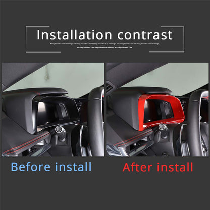 Red Full Interior Set Dash Panel Decor Cover Trim Kit For Corvette C8 2020-25 - Variants 16-20 29