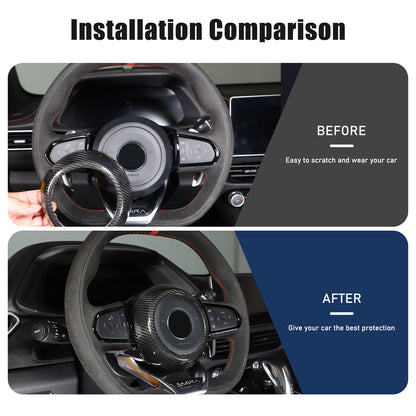 Real Carbon Fiber Steering Wheel Center Surround Cover For Lotus EMIRA 22-25 US 16
