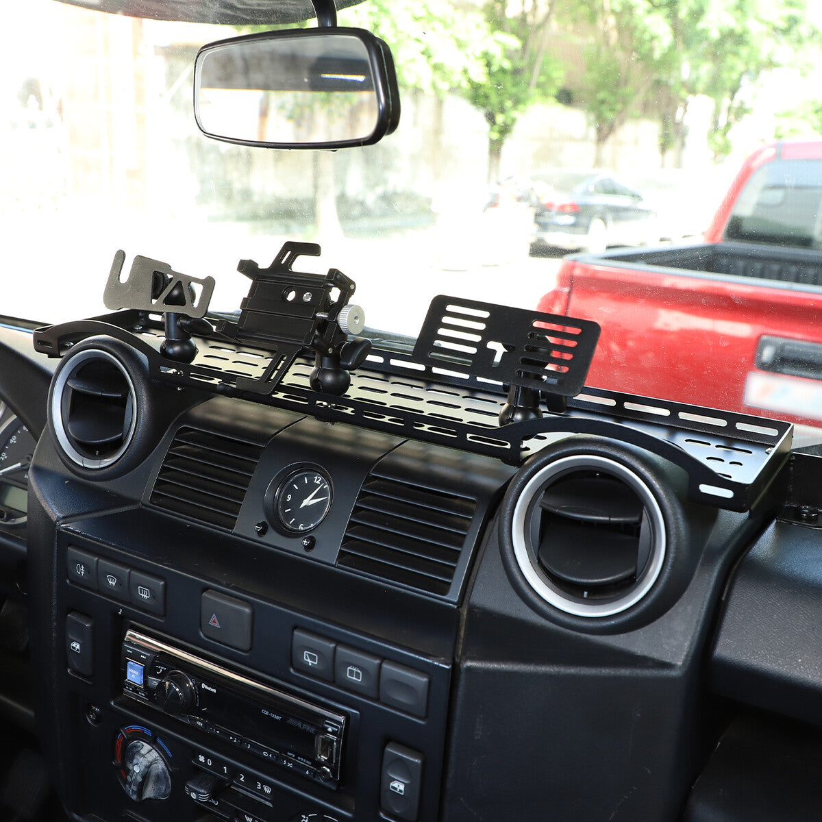 Dashboard Multi-functional Phone Holder Bracket For Land Rover Defender 04-19 4