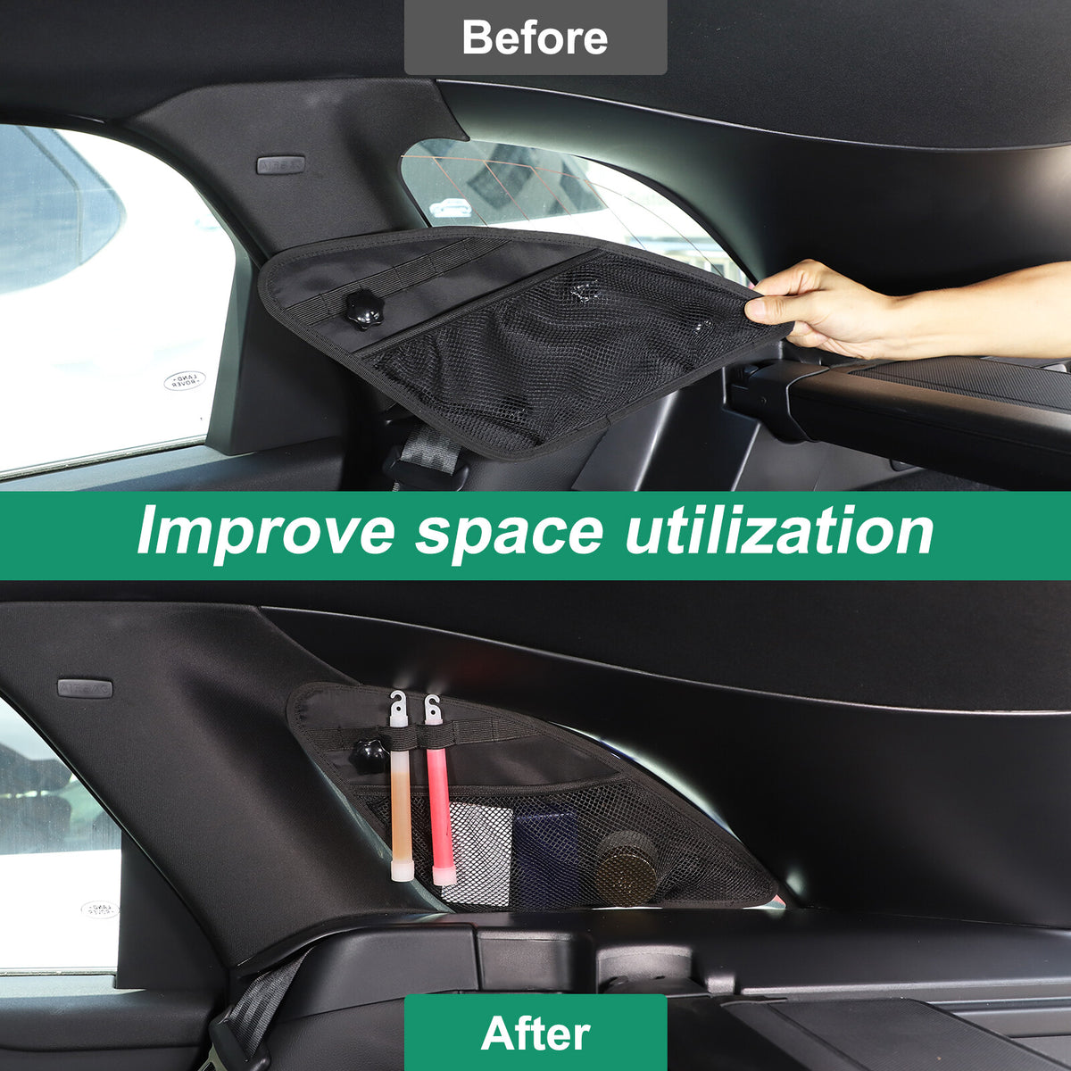 Trunk Left & Right Side Window Hanging Bag For Range Rover Velar L560 2024+ 11