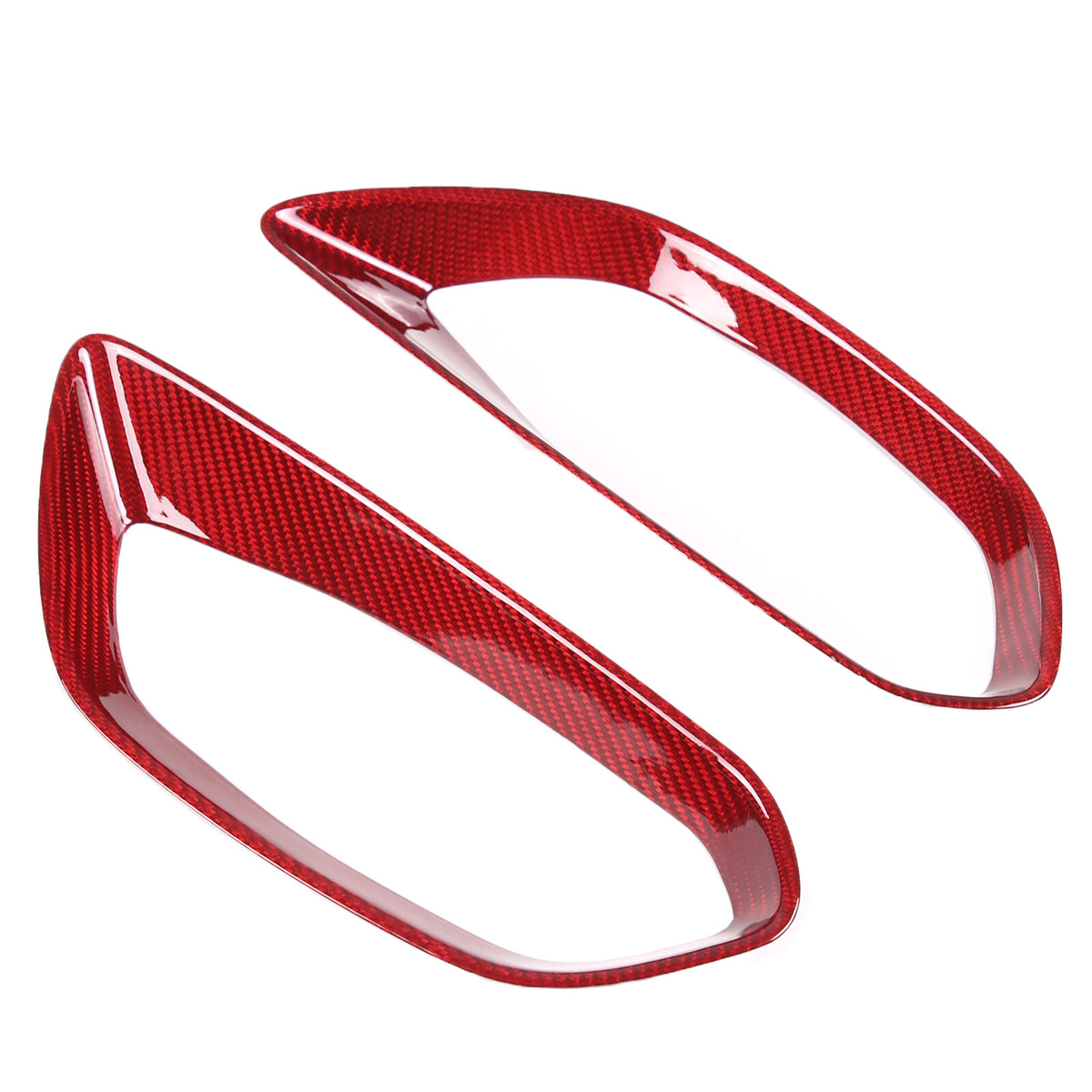 Red Real Carbon Fiber Full Interior Set Decor Trim Kit for Corvette C8 20-25 - Styles 46-50 39