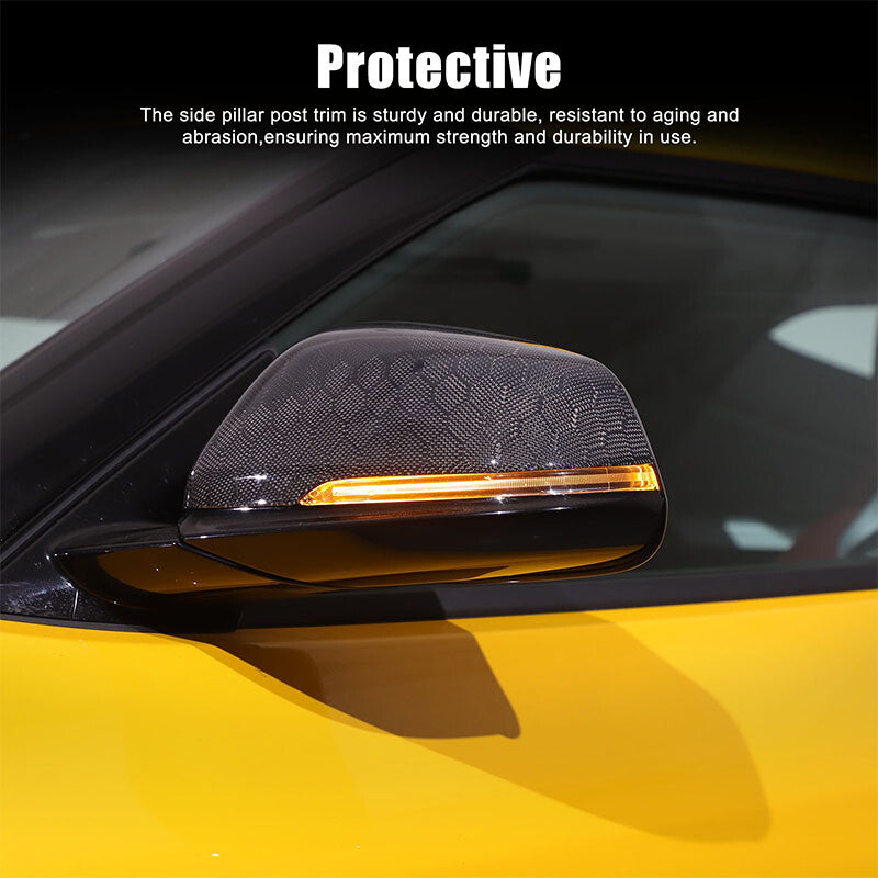 Honeycomb Carbon Fiber Side Mirror Cover Trim Fit For Toyota Supra A90 2019-24 20