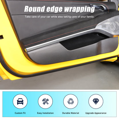 Matte Real Carbon fiber Interior Door Anti-Kick Trim Cover For Lotus EMIRA 22-25 19