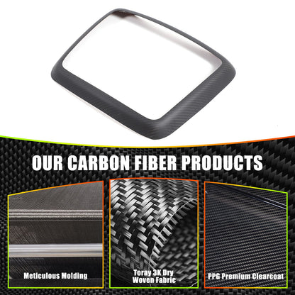 Matte Real Carbon Fiber Center Console CD Panel Trim For Benz G-Class W463 12-18 7