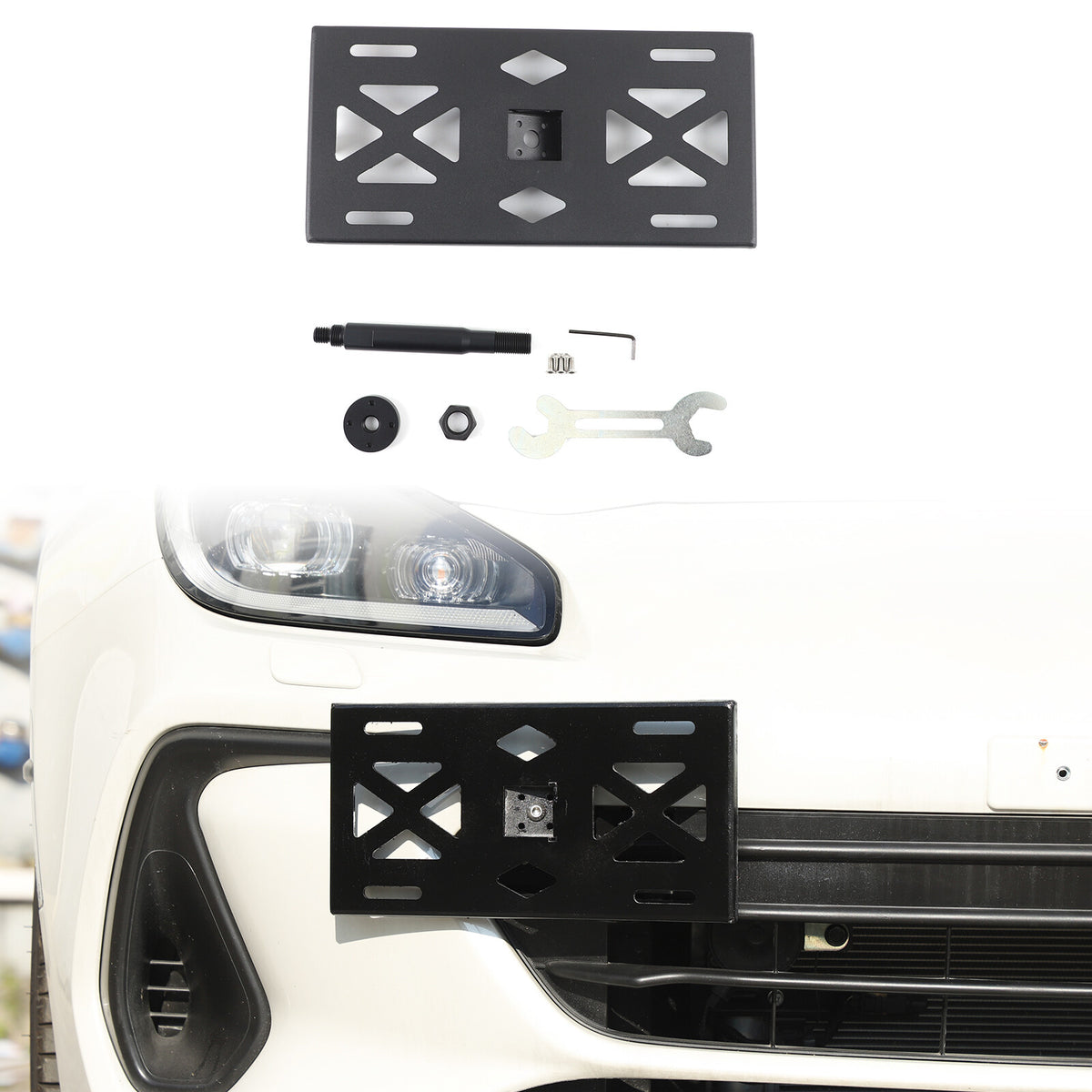 Front Bumper Tow Hook License Plate Mount Bracket For Subaru BRZ 2022+ 2