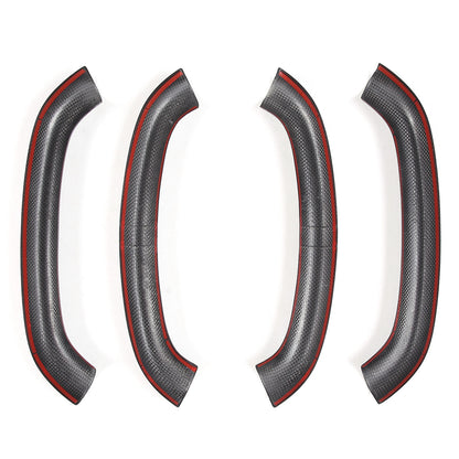 Real Honeycomb Carbon Fiber Steering Wheel Top Handle Cover Trim For C8 Corvette 4