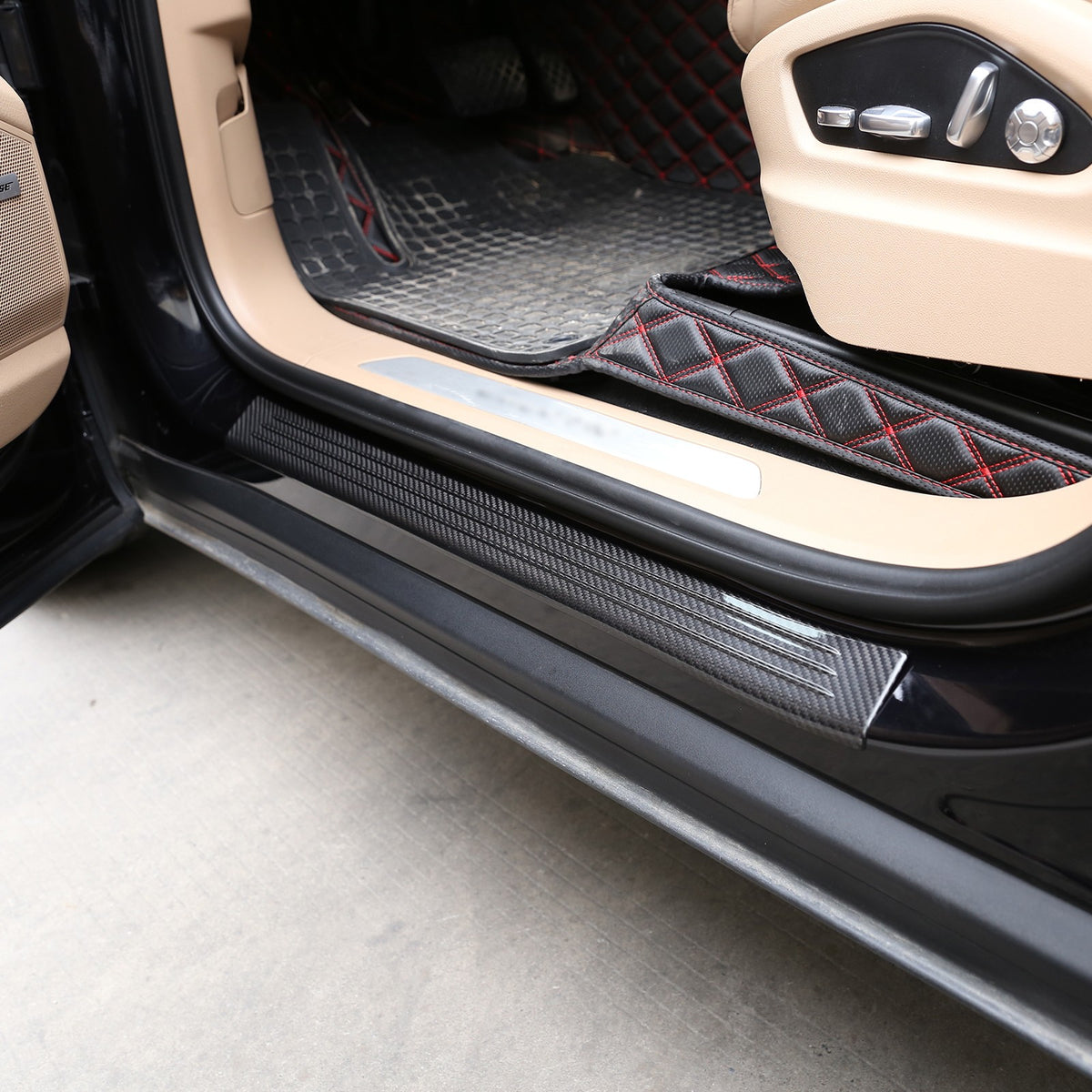 Real Carbon Fiber Outer Door Sill Scuff Plate For Porsche Cayenne E3 2018‑2021 9