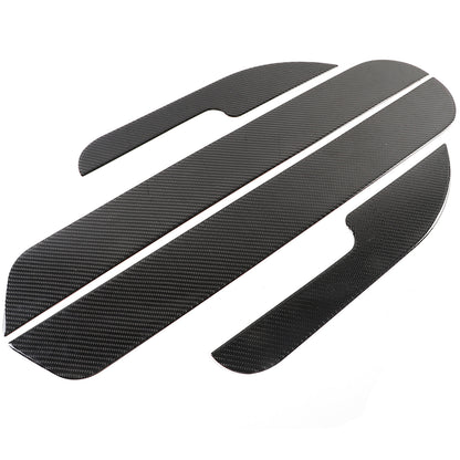 Carbon fiber Door Bottom Anti-Kick Trim Sticker For Hummer H2 2003-09 12