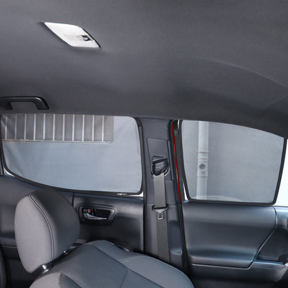 Front Rear Window Sun Shade Cover Mesh Shield Screen For Toyota Tacoma 2016-2022 12