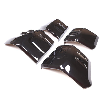 Smoked Black Tail Light Lamp Cover Trim For Toyota Land Cruiser Prado 2018-22 4