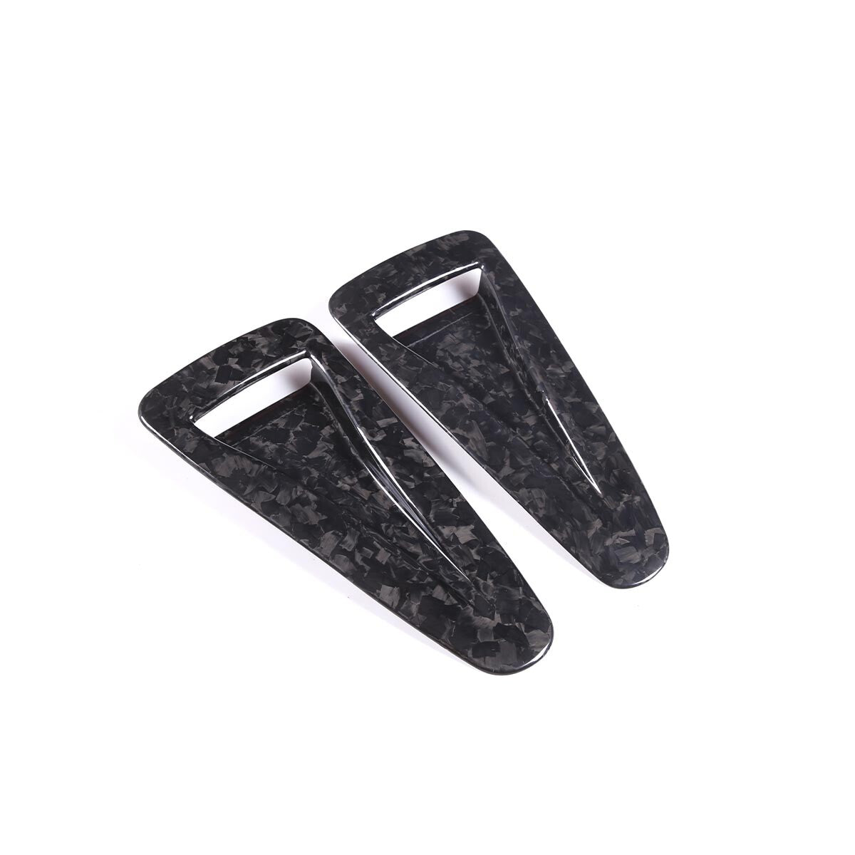 Forged Carbon Car Hood Air Outlet Frame Cover Trim For Nissan GTR R35 2008-2016 6