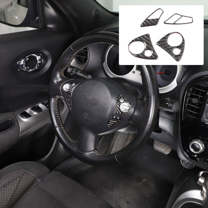 Soft Carbon Fiber Interior Center Console trim Sticker For Nissan Juke 2011-2019 81