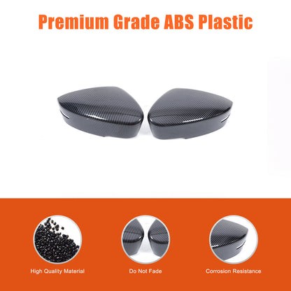 Carbon Fiber ABS Exterior Mirror Cover Trim For Acura MDX 2022-2024 15